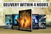 design an eye catching ebook and kdp cover within 4 hours