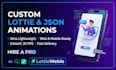 create custom lottie animations for web, app, logo, and icons