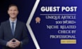 do 25 guest posts on high traffic site
