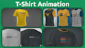 make a 3d t shirt animation with your design
