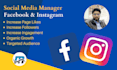 grow your facebook and instagram page following organically