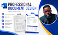 format and design your microsoft word document