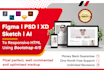 convert figma, psd, xd, sketch, ai to responsive html