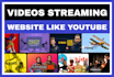 create videos streaming website like youtube