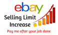 increase ebay selling limits to the max and solve issues