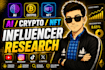 find nft, crypto and ai influencer to promote your project
