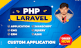 make your custom web application using PHP laravel