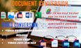 covert files to any format with unlimited  revisions