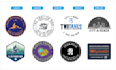 create unique stamp, round, logo, badge, sticker design