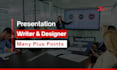write content and design presentation