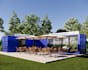 design swimming pool, backyard, and landscape 3d rendering