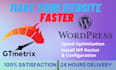 do wordpress speed optimization and improve page speed score
