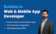 build your custom bubble io saas or automation web app