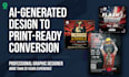 recreate your ai design as a high resolution print ready flyer, postcard or ad
