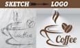 design a professional logo from sketch hand drawing idea