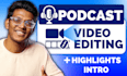 do multicam podcast video editing for zoom podcast interview and riverside