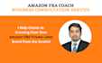 be your amazon fba coach and business consultant