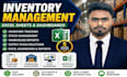 create inventory tracker, stock  management and warehouse excel dashboard
