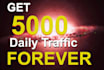 give you 5,000 daily traffic FOREVER
