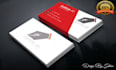 design elegant double sided business card print ready files