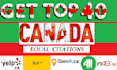 do citations from only canadian sites