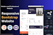 be your front end website with html css javascript bootstrap and tailwind css