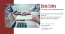 do data entry, data cleaning and web research, documentation