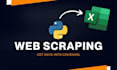 do web scraping, data mining, and web scrapers with python