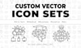create custom line icon sets for infographics and presentations