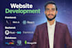 develop and design php laravel, react nodejs website