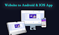 convert your website to android and ios app using webview