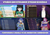 design awesome stream schedule for vtuber or streamer