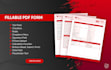 design and create a fillable PDF form