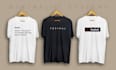 do minimalist typography t shirt design