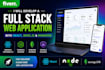 develop a full stack web application with react, node js, and mongodb