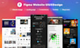 create a unique figma website and landing page UI UX design