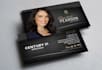 create real estate, realtor business card with your photo