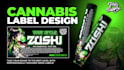design cannabis pre roll, jars and weed product packaging