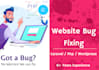 repair and bug fix using HTML, CSS, jquery