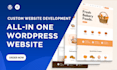 develop wordpress elementor website, elementor template kit