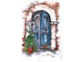 create a hand drawn building illustration