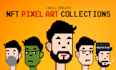 create randomly generated nft collection and pixel art