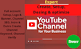 create  a professional  youtube channel logo, art, intro, outro