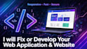 fix or develop web application or website