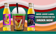 make custom juice label design