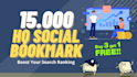 15000 HQ social bookmarks backlinks for website and youtube