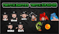 draw custom twitch, discord, youtube, kick emotes or sub badges