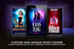 design a book cover for fantasy, scifi, horror and others
