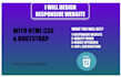 design a responsive website with HTML CSS bootstrap 5