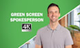 create a professional 4k green screen video or ad